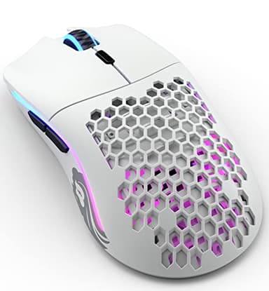 Glorious Model O Wireless Gaming Mouse - Superlight, 69g Honeycomb Design, RGB, Ambidextrous, Lag Free 2.4GHz Wireless, Up to 71 Hours Battery - Matte White - Image 9