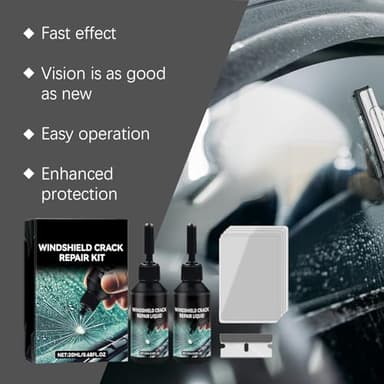 Windshield Crack Repair Kit, 2025 Upgraded Windshield Crack Repair Kit, Suitable for Repairing car Windshield Cracks, Repairing Cracks and Damages（1PC） - Image 7