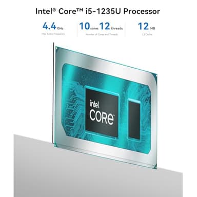 Beelink EQI12 Mini PC, Intel 12th Gen Core i5 1235U (10C/12T) up to 4.4 GHz, Mini Computer 32 GB DDR4 RAM 1TB SSD, 4K Dual Display, Dual LAN, USB3.0, WiFi 6, BT 5.4, Win 11 Pro - Image 2