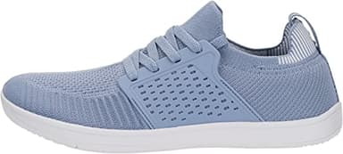 WHITIN Women's Barefoot Tennis Shoes Zero Drop Size 5.5 Female Minimalist Comfy Road Running Gym Trekking Wider Workout Runner Sneakers Light Blue 36 - Image 3