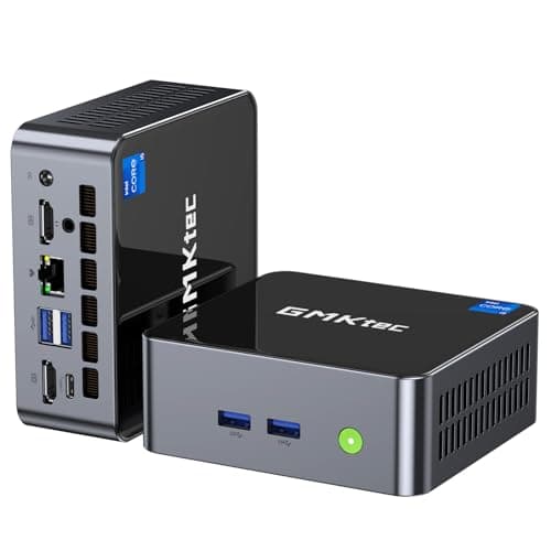 GMKtec Mini PC Intel i5-12450H(Turbo 4.4 GHz) 32GB DDR4 1TB M.2 NVMe SSD Intel i226v Mini Computers, USB 3.2, Type-C/WiFi 6, BT5.2, RJ45 2.5G/ 4K Triple Display Desktop PC - Image 1