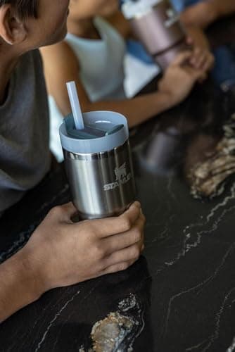 Stanley Quencher H2.0 Tumbler with Straw 14 oz | Flowstate 3-Position Lid | Cup Holder Compatible for Travel | Insulated Stainless Steel Cup | BPA-Free | Stainless Steel Shale - Image 6