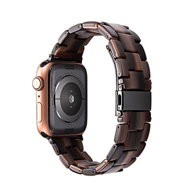 HOPO Compatible With Apple Watch Band 38mm 40mm 42mm 44mm Thin Light Resin Strap Bracelet With Stainless Steel Buckle Replacement For iWatch Series Ultra 9 8 7 6 5 4 3 2 1 - Image 2