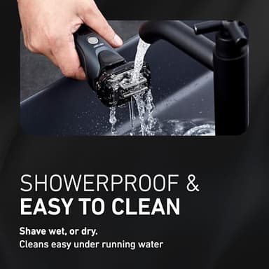 Panasonic Electric Razor for Men, Electric Shaver for Men, ARC5 with Premium Automatic Cleaning and Charging Station, Wet Dry Shaver, Cordless Razor, with Pop-Up Trimmer ES-LV97-K, Black - Image 9