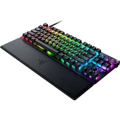 Razer Huntsman V3 Pro TKL Esports Gaming Keyboard: Analog Optical Switches - Razer Snap Tap - Rapid Trigger - Adjustable Actuation - Media Keys & Dial - Doubleshot PBT Keycaps - Wrist Rest - Black - Image 11