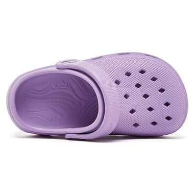 HOBIBEAR Kids Garden Clogs Toddler Sandals for Boys Girls Slipper Beach Water Shoes Slip on (Toddler/Little/Big Kids)(11 Little Kid,Light Purple) - Image 3