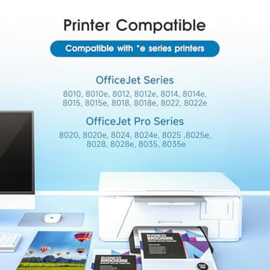 Kolor Expert 910XL Ink Cartridges Combo Pack Replacement for HP 910XL Ink Work with HP OfficeJet Pro 8025e 8022e 8015e 8028e 8035e 8020 8022 8025 8035 Printer (Black, Cyan, Magenta, Yellow) - Image 2