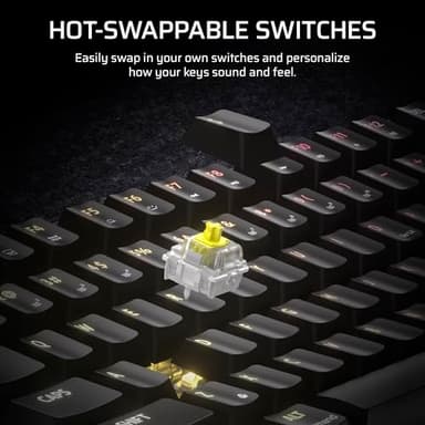Corsair K65 Plus Wireless 75% RGB Hot-Swappable Mechanical Gaming Keyboard – Pre-Lubricated MLX Fusion Tactile Switches – Dual-Layer Sound Dampening – PBT Keycaps – QWERTY NA – Black - Image 8