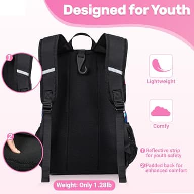 KAVIGOR Youth Baseball Bag, Softball Bag for Girls & Boys, Kids Tball Backpack with Shoes Compartment - Image 5