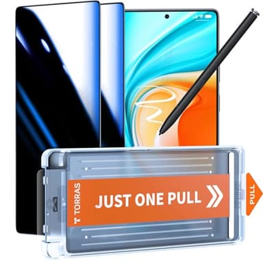 TORRAS for Samsung Galaxy S25 Ultra Privacy Screen Protector [Military-Grade 9H+ Aerospace Tempered Glass] [One-Pull Installation] Anti Spy Screen Protector Samsung Galaxy S25 Ultra 6.9″ (2 Pack) - Image 1