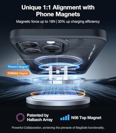 TORRAS for iPhone 13 Pro Max Case Translucent Black | Strong Magnetic & Seamless Stand, Fit for MagSafe, Military-Grade Drop Protection, Sturdy Adjustable Built-in Kickstand, Slim Matte Finish - Image 3