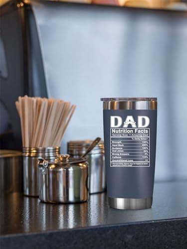 NewEleven Fathers Day Gift For Dad - Birthday Gifts For Dad From Daughter, Son, Kids - Husband Gift - Birthday Present Ideas For Father, New Papa, Bonus Father From Daughter, Son - 20 Oz Tumbler - Image 4