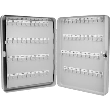 Barska 160-Position Key Cabinet Lock Box – Adjustable Numbered Hooks, Color-Coded Key Tags, Steel Construction – Gray Finish - Image 8