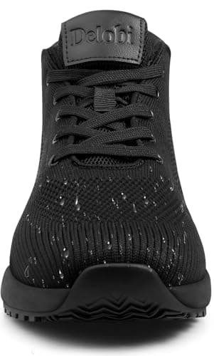 AEHAO Men's Non Slip Work Boots Slip Resistant Chef Shoes for Food Service Kitchen Restaurant Working Ankle Boot Casual Outdoor Walking Booties Waterproof,Black 8 - Image 4