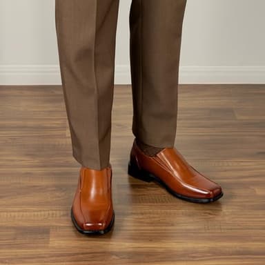 Bruno Marc Men's Slip on Dress Loafers Shoes, Brown, Size 14W, Statewide-01 - Image 5