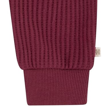 Huggies Waffle Knit Crewneck Sweatshirt and Pants 2-Piece Outfit Set - Image 5