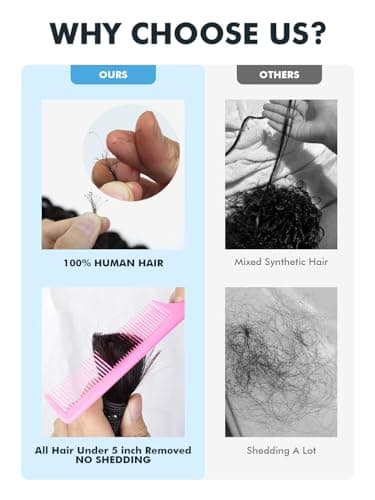 Human Braiding Hair for Boho Braids 150g 18 Inch Ombre Highlight Curly Boho Hair for Braiding Knotless 12A Deep Wave Bulk Bohemian 3 Bundles/Pack Color P4/27 - Image 3