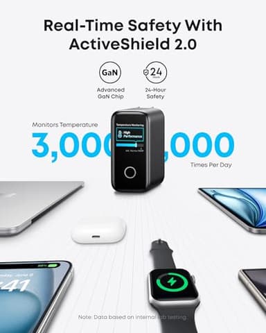 Anker Laptop Charger, 140W MAX USB C Charger, 4-Port Multi-Device Fast Charging, Advanced GaN Power Adapter, Intuitive Touch Controls, for MacBook, iPhone 17/16 Series, Samsung Galaxy, Pixel, and More - Image 5