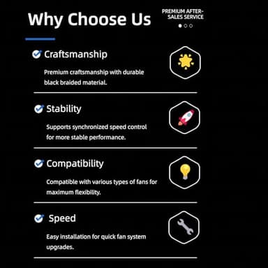 4-Pin PWM Fan Splitter Cable - PST Extension,Fan Splitter,pc Fan Splitter,pwm Fan Splitter,Daisy Chain pc Fans,Fan Splitter 4 pin,4 pin Fan Splitter(1 x 4-pin PWM Connector-88cm/34in) - Image 7