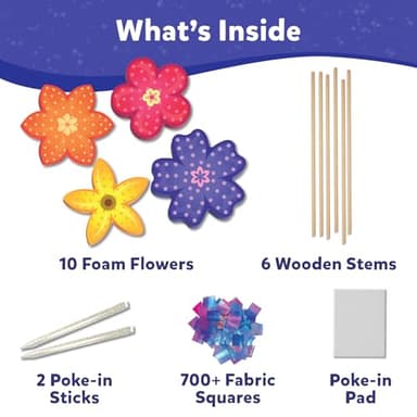 Skillmatics Poke-in Art - Flower Bouquet, Mess-Free Creative Activity, DIY Wood Craft Kits, Gifts for Girls & Boys Ages 4, 5, 6, 7, 8, 9 - Image 4