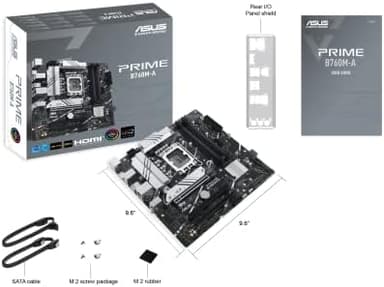 ASUS Prime B760M-A-CSM Intel B760 (LGA 1700) mATX CSM Commercial Motherboard PCIe 4.0, DDR5, 2X M.2, 2.5Gb LAN, DP, 2X HDMI™, SATA 6 Gbps, USB 3.2 Type-C, Aura Sync, ASUS Control Center Express - Image 8