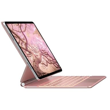 typecase Keyboard Case for iPad Air 13(M3 2025 / M2 2024) and iPad Pro 12.9 (6th, 5th, 4th, 3rd Gen),Magic Keyboard, Easy-Set Magnetic Stand,Multi-Touch Trackpad, 11 Colors Backlight,Rose Gold - Image 1