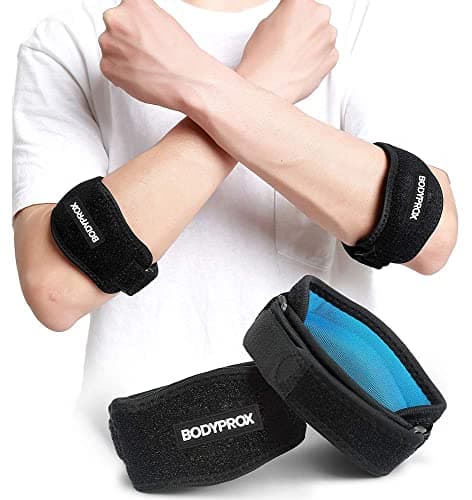 Bodyprox Elbow Brace 2 Pack for Tennis & Golfer's Elbow Pain Relief - Image 1