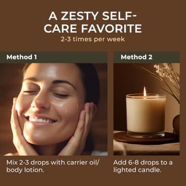 Gya Labs Lemon Essential Oil for Skin - 0.34 Fl Oz - 100% Pure Natural Lemon Oil for Diffuser, Cleaning, Refreshing Scent for Aromatherapy, DIY & Candle Making - Image 4