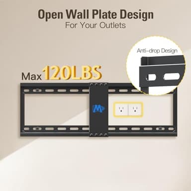 Mounting Dream UL Listed Advanced Tilt TV Wall Mount for Most 42-90 Inch TVs, TV Bracket with Full Tilt Extension up to 7", Fits 16", 18", 24" Studs, Max VESA 600x400mm and 120LBS MD2104 - Image 5