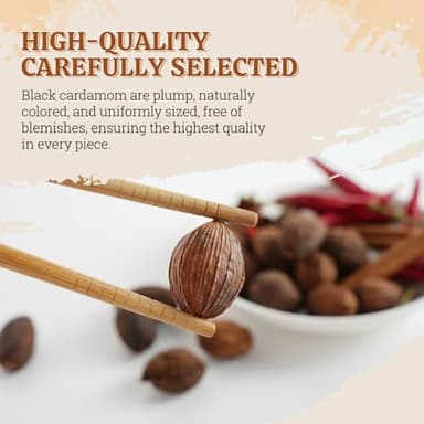52USA Black Cardamom Pods, 4oz in Kraft Bag, NON GMO Verified, Black Cardamom Seeds - 100% Pure, Aromatic & Natural, Whole Cardamom Pods for Authentic Asian, Indian, and Global Cooking - Image 6