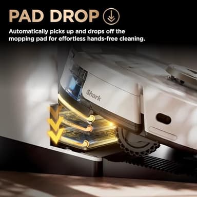 Shark Robot Vacuum & Mop, PowerDetect NeverTouch Pro, Self-Empty, Self-Refill with Self-Clean Pad Wash & Dry, 60-Day Debris Capacity, 30-Day Refill Tank, 5 PowerDetect Technologies, AV2800ZE (Renewed) - Image 8