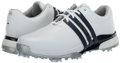 adidas Men's Tour360 24 Golf Shoes, Footwear White/Collegiate Navy/Silver Metallic, 12.5 Wide - Image 7