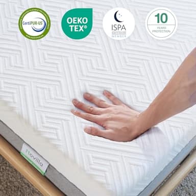 Novilla 8-Inch Gel Memory Foam Queen Size Mattress for Pressure Relief, Enhanced Support & Plush Comfort, Queen Bed in a Box, Bliss - Image 6