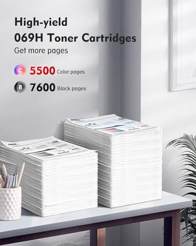 069H Toner Cartridges Set Mf753cdw - High Yield Replacement for Canon 069 Toner Cartridge Set, Works for Canon Color ImageCLASS Mf753cdw MF751Cdw MF752Cdw LBP674Cdw MF752Cdw MF756Cx LBP673Cdw (4 Pack) - Image 3