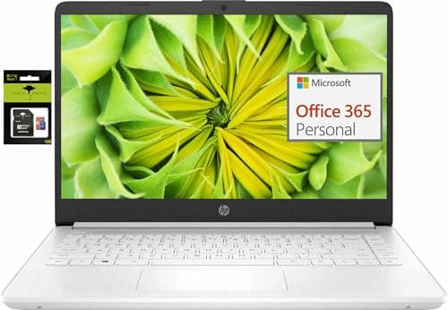 HP 14 Computer-Laptop, Quad-Core Intel Celeron Processor Premium Portable 16GB RAM 256GB Storage(64GB eMMC+ 256GB Ghost Manta SD Card) Student-Laptop with 1 Year Office 365 HDMI Win11 - Image 1