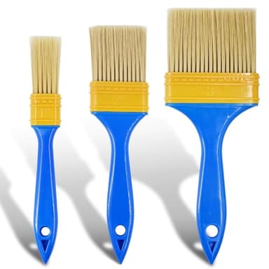DTDNZKN 3 Pack Paint Brushes - Ideal for Priming, Painting, Varnishing, Wood, Walls, and More - Image 1