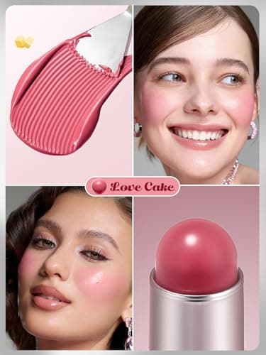 SHEGLAM Buttery Bliss Blush Stick Cream Milk Makeup Blush-Love Cake - Image 3