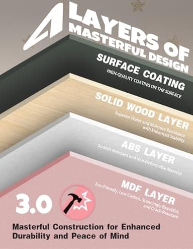 Joyooss Art Easel for Kids Easel for Toddlers,Adjustable Standing Wooden Easels Kids Whiteboard & Chalk Board Kids Dry Erase Board,Art Easel for Kids Easel for Toddlers 2-4 Years - Image 4