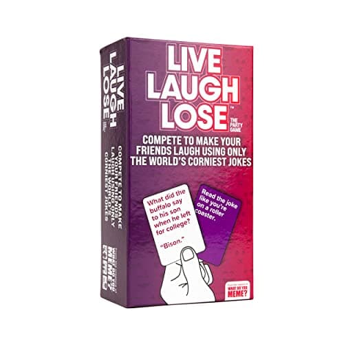 WHAT DO YOU MEME? Live Laugh Lose - The Party Game Where You Compete to Make Corny Jokes Funny - Image 1