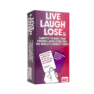 WHAT DO YOU MEME? Live Laugh Lose - The Party Game Where You Compete to Make Corny Jokes Funny - Image 1