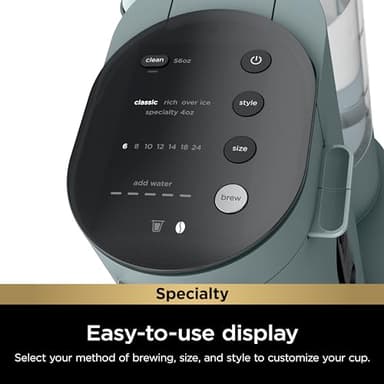 Ninja Pods & Grounds Specialty Single-Serve Coffee Maker, K-Cup Pod Compatible, Built-In Milk Frother, 6-oz. Cup to 24-oz. Travel Mug Sizes, Iced Coffee Maker, 1550 watts, Sage Green, PB051SG - Image 8