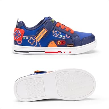 DREAM PAIRS Toddler Boys Sneakers Little Kids Shoes Playful Fun Cartoon Causal Walking Non-Slip Hook and Loop,Size 1 Little Kid,Navy,KKUMFN2509 - Image 6