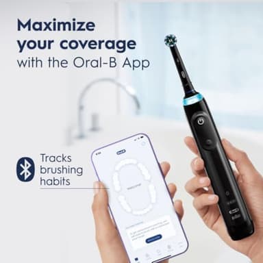 Oral-B Pro 5000 Smartseries Power Rechargeable Electric Toothbrush with Bluetooth Connectivity, Black Edition - Image 4
