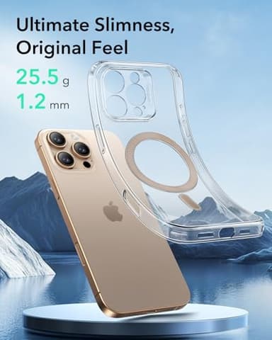 ESR for iPhone 16 Pro Case, Compatible with MagSafe, Camera Protection, Shockproof Thin Cover, Resists Yellowing and Scratches, Magnetic Phone Case for iPhone 16 Pro, Zero Series, Desert Titanium Ring - Image 3