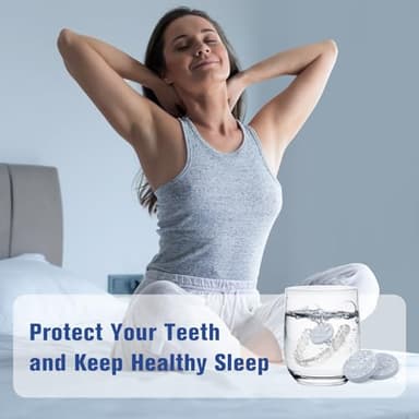 NOIKO Mouth Guard for Grinding Teeth at Night, Mouth Guard for Clenching Teeth at Night Upgraded Material, Night Guards for Teeth Grinding, Anti Grinding Guard for Adult with 6 Cleaning Tablets - Image 6