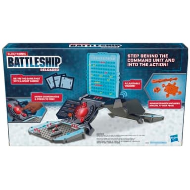 Hasbro Gaming Electronic Battleship Reloaded Board Game, Naval Combat Strategy Game with Sounds, Lights, Special Attacks, Ages 8 and Up, 1-2 Players - Image 7