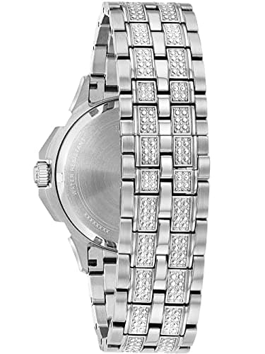 Bulova Men's Crystals Octava Stainless Steel 6-Hand Multi-Function Quartz Watch Style: 96C134 - Image 2