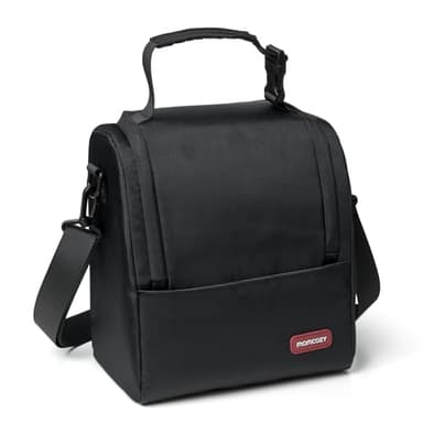 Momcozy Insulated Baby Bottle Bag, Multi-Function Breastmilk Cooler Bag, Fit as Wine Carrier or for Milk Bottles Like Dr. Brown, Comotomo, Philips, Nuk, Lansinoh, etc. (Black) - Image 1