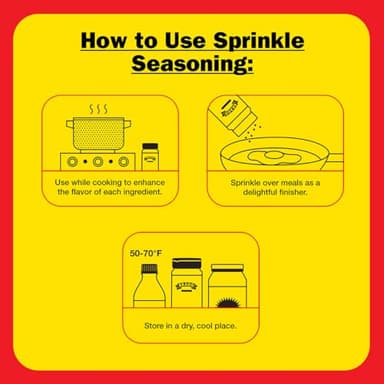 Bragg Organic Sprinkle Seasoning with 24 Herbs and Spices - 1.5 oz - Salt-Free Seasoning Blend - Perfect for Vegetables, Meats, and Salads - Image 4