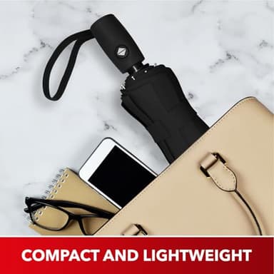 REPEL Windproof Travel Umbrella - Compact & Withstands Winds up to 85MPH, Strongest Premium Auto Folding Umbrella for Rain and Sun - Durable, Light & Portable for Women & Men, Fits Backpack & Cars - Image 8